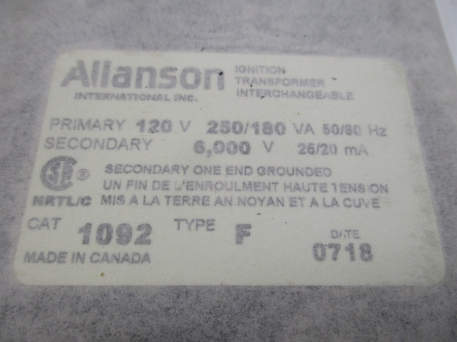 ALLANSON 1092 TYPE F 120V NSMP