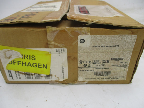 ALLEN BRADLEY 2198-H040-ERS SER. A F/W 7.001 24VDC 2.8A NSMP