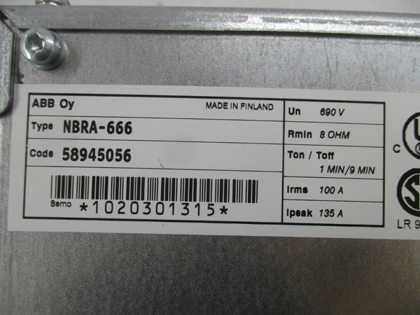 ABB NBRA-666 690V 100A UNMP