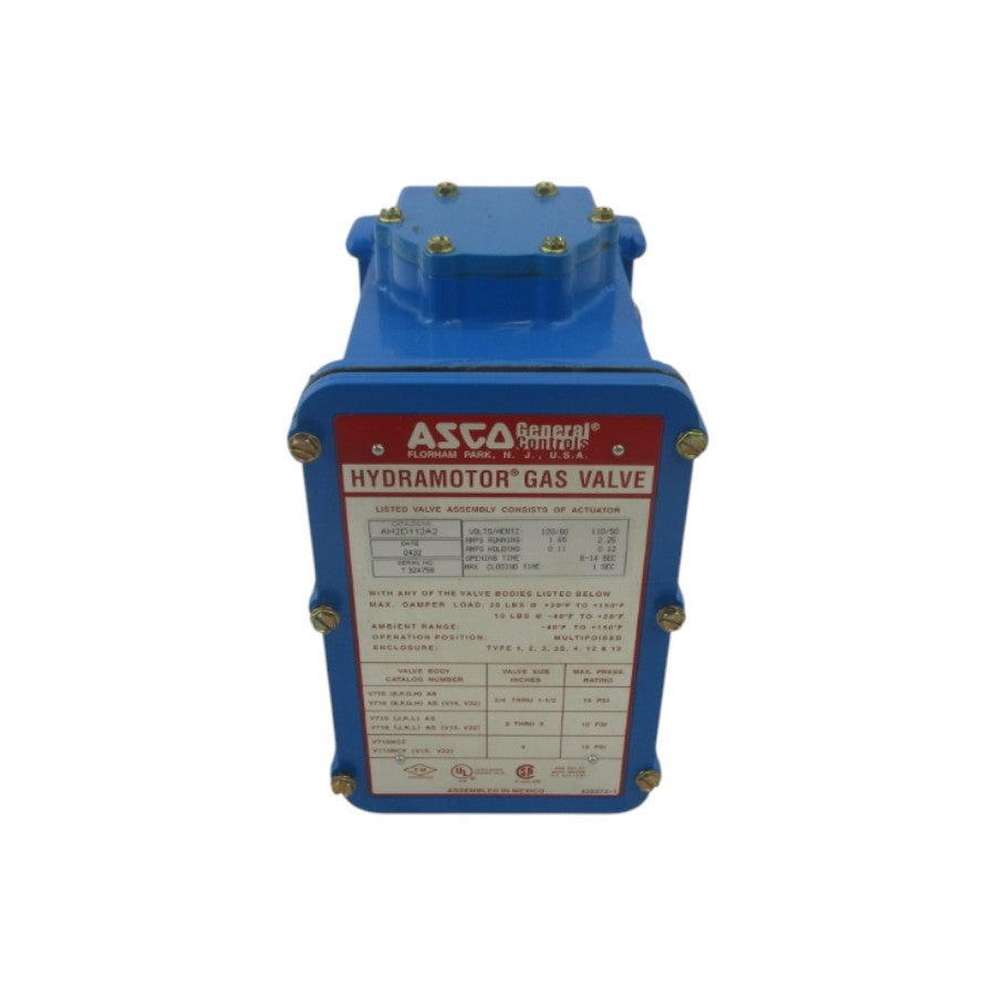 ASCO AH2D112A2 120/110V 1.85/2.25A NSNP