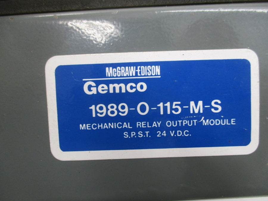 GEMCO 1989-O-115-M-S 24VDC UNMP