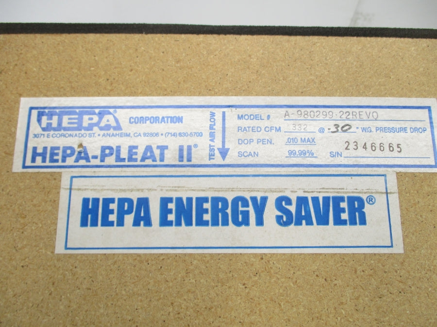 HEPA A-980299-22REVQ NSMP