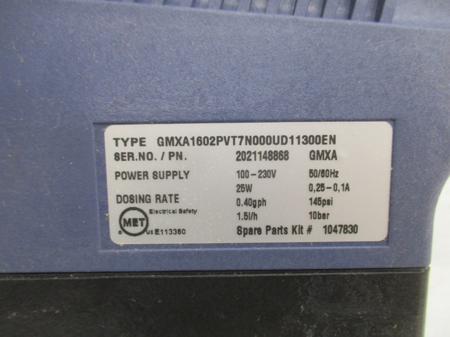 PROMINENT GMXA1602PVT7N000UD11300EN 100-230V 0.25-0.1A 145PSI NSMP