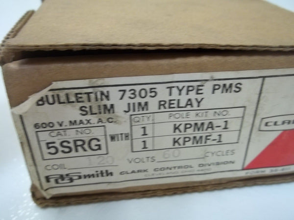 CLARK CONTROL CO. 5SRG RELAY 110-120V  NSMP