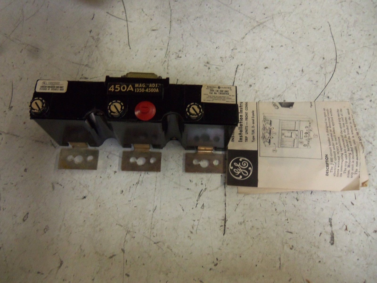 GENERAL ELECTRIC TJK636T450 CIRCUIT BREAKER TRIP UNIT NSMP
