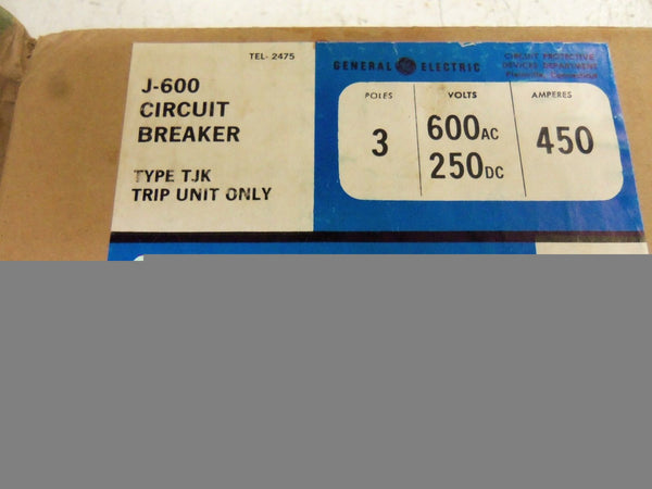 GENERAL ELECTRIC TJK636T450 CIRCUIT BREAKER TRIP UNIT NSMP