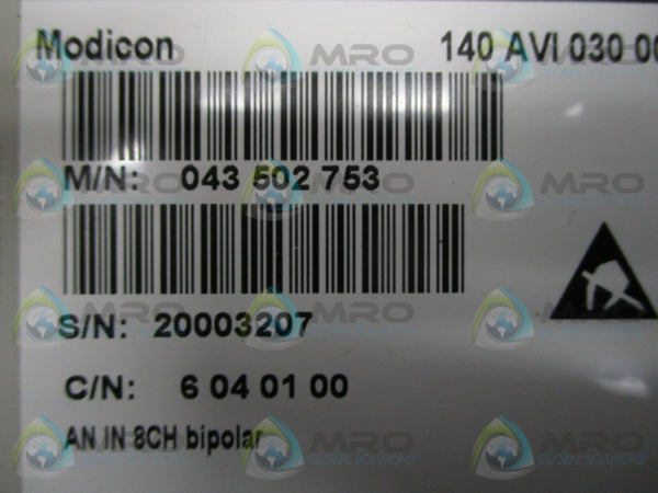 AEG MODICON 140AVI03000 INPUT MODULE  NSMP