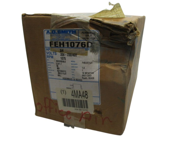 A.O.SMITH F48U83A01 MOTOR 3/4 HP 1075 RPM  NSMP