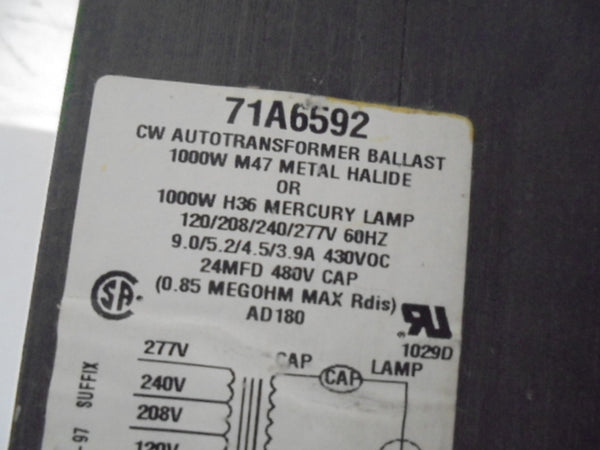 ADVANCE 71A6592 BALLAST 1000W  NSMP
