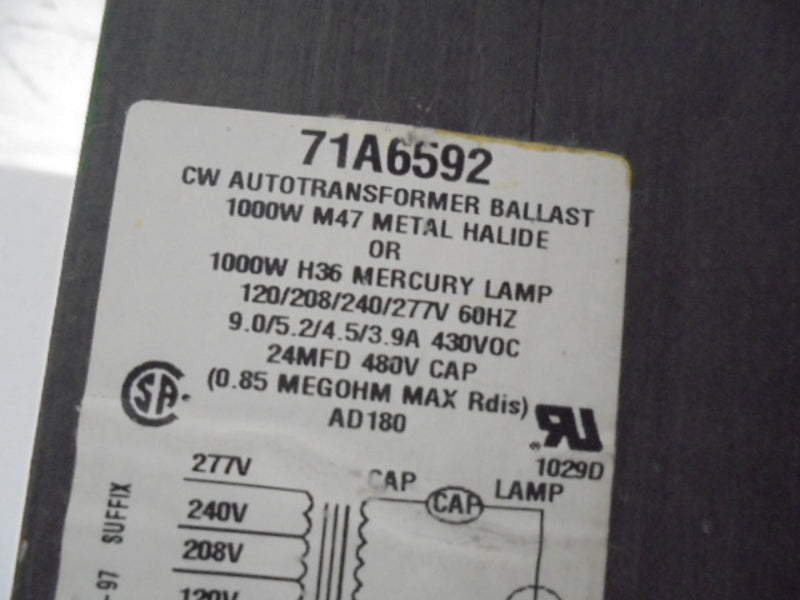 ADVANCE 71A6592 BALLAST 1000W  NSMP