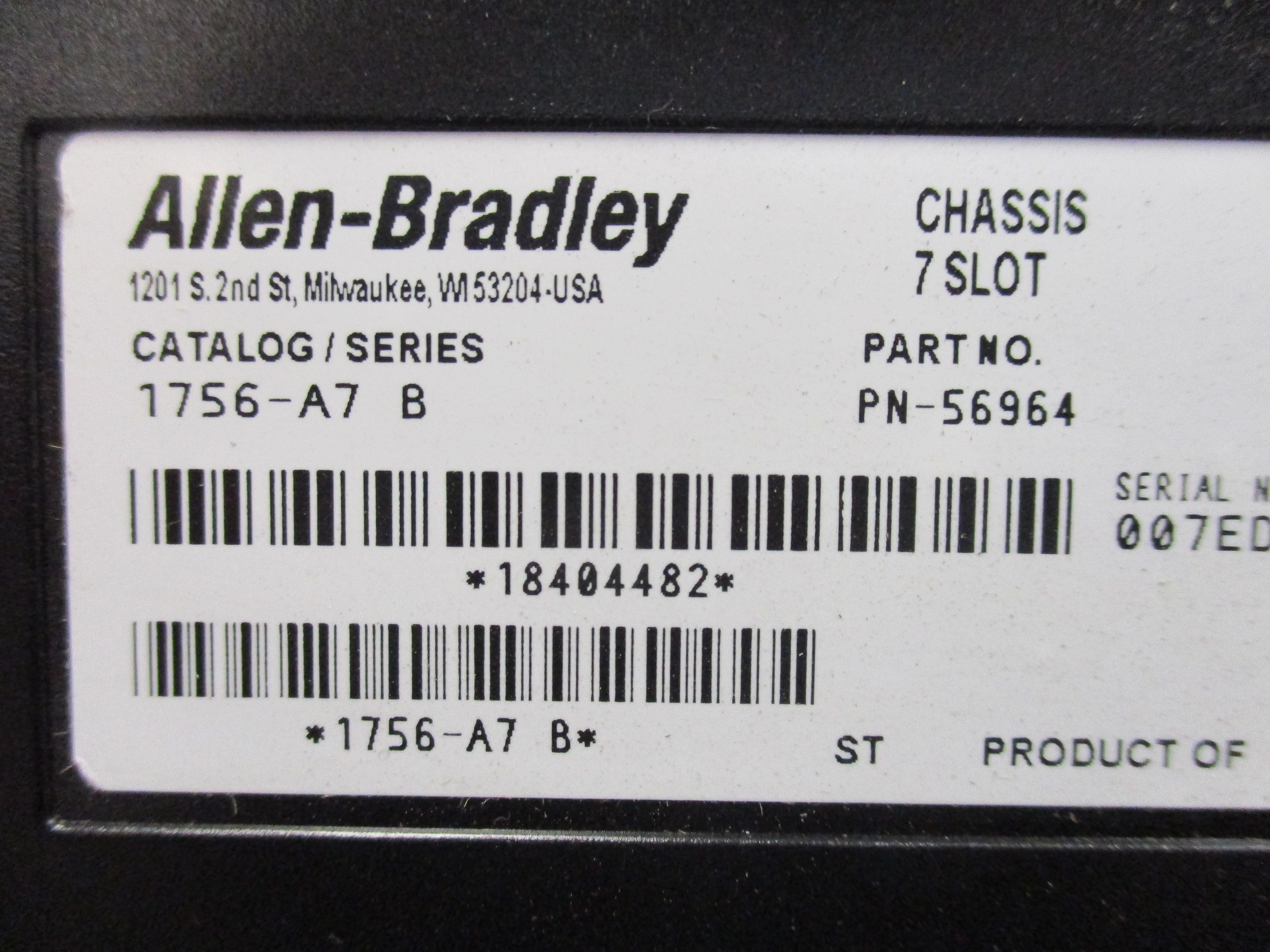 ALLEN BRADLEY 1756-PA72 SER. C (AS PICTURED)  NSNP