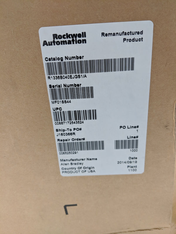 ALLEN BRADLEY 1336-B040-EJG-S1 SER. A (AS PICTURED) REMAN