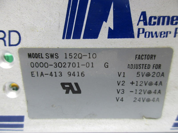 ACME ELECTRIC SWS-152Q-10 NSNP