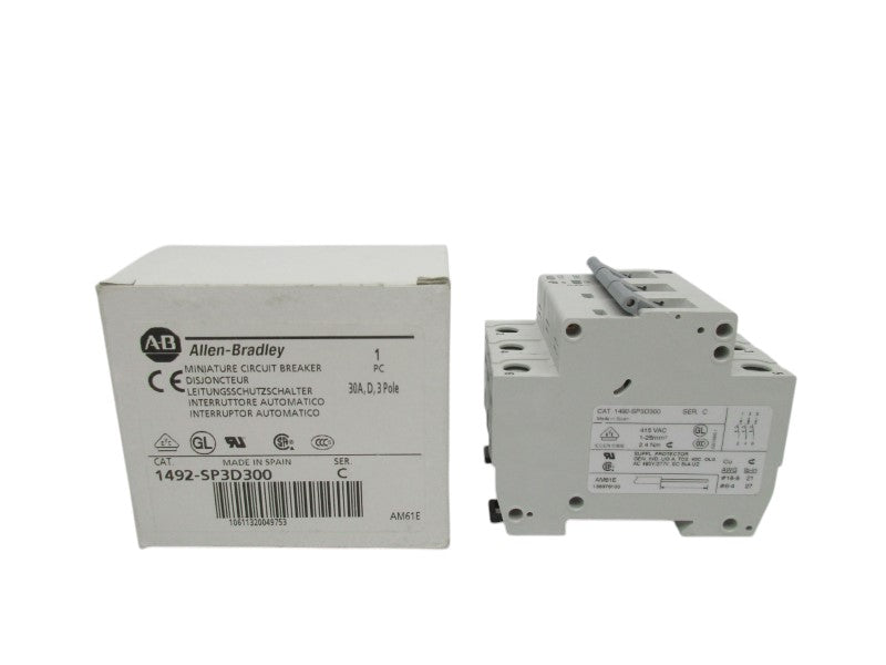 ALLEN BRADLEY 1492-SP3D300 SER. C 30A 480/277VAC NSMP