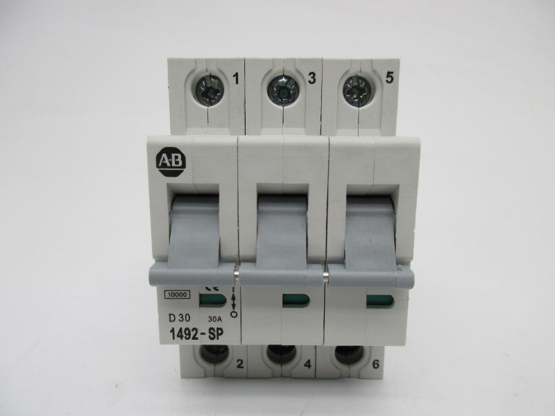 ALLEN BRADLEY 1492-SP3D300 SER. C 30A 480/277VAC NSMP