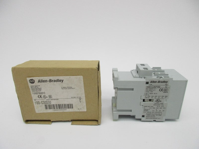 ALLEN BRADLEY 100-C30D00 SER. C 110/120V (BR/WH) NSMP