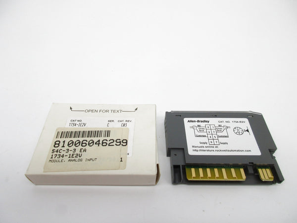 ALLEN BRADLEY 1734-IE2V SER. C F/W 3.004 24VDC NSMP