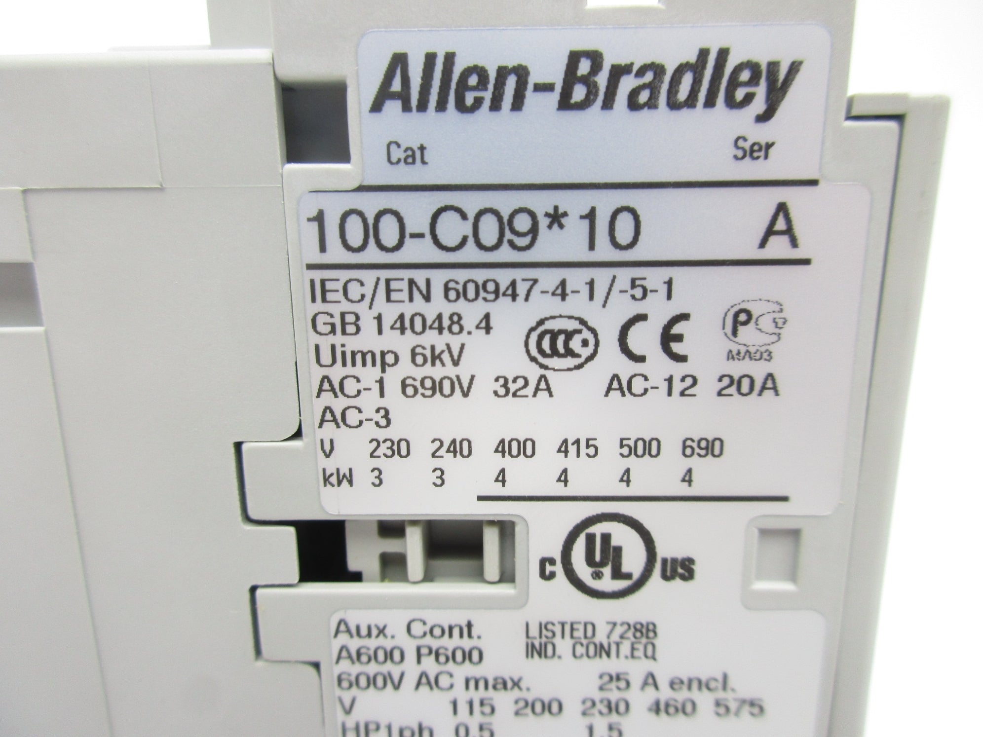 ALLEN BRADLEY 100-C09D10 SER. A 110/120V 32A NSNP