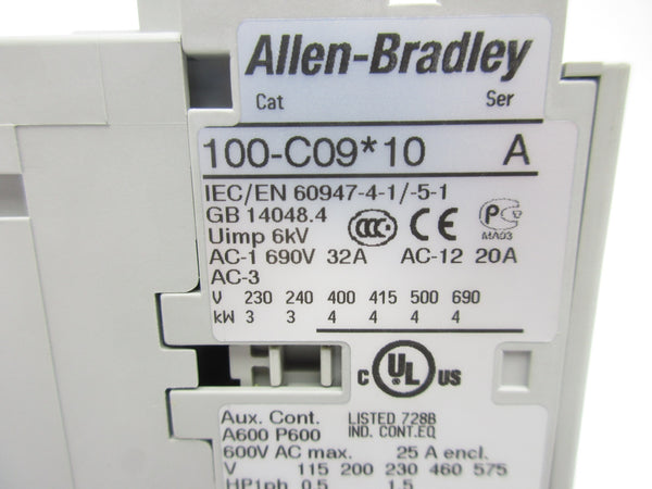 ALLEN BRADLEY 100-C09D10 SER. A 110/120V 32A NSNP