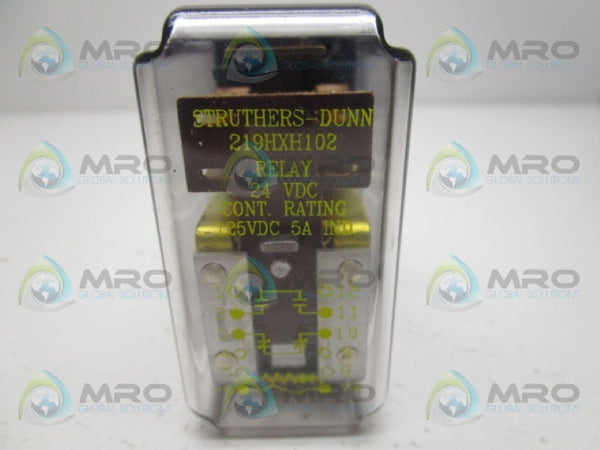 STRUTHERS DUNN 219HXH102 RELAY 24VDC  NSMP