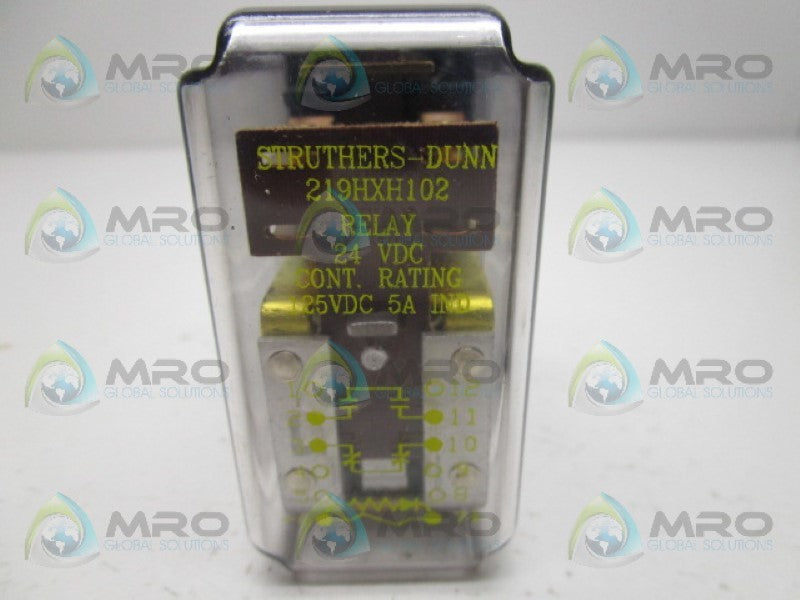 STRUTHERS DUNN 219HXH102 RELAY 24VDC  NSMP