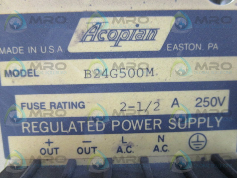 ACOPIAN B24G500M  UNMP