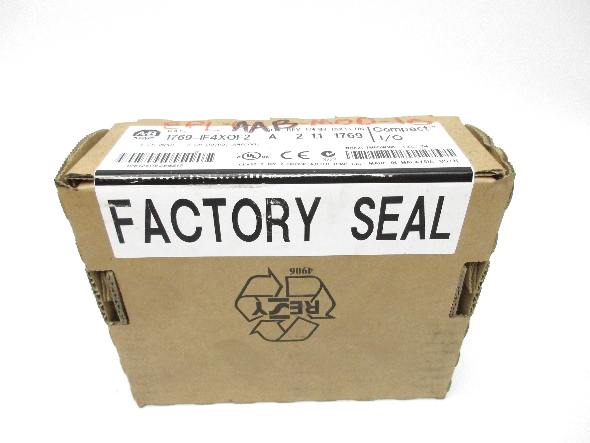 ALLEN BRADLEY 1769-IF4XOF2 SER. A F/W 1.1 DATE: 2011 NSFS