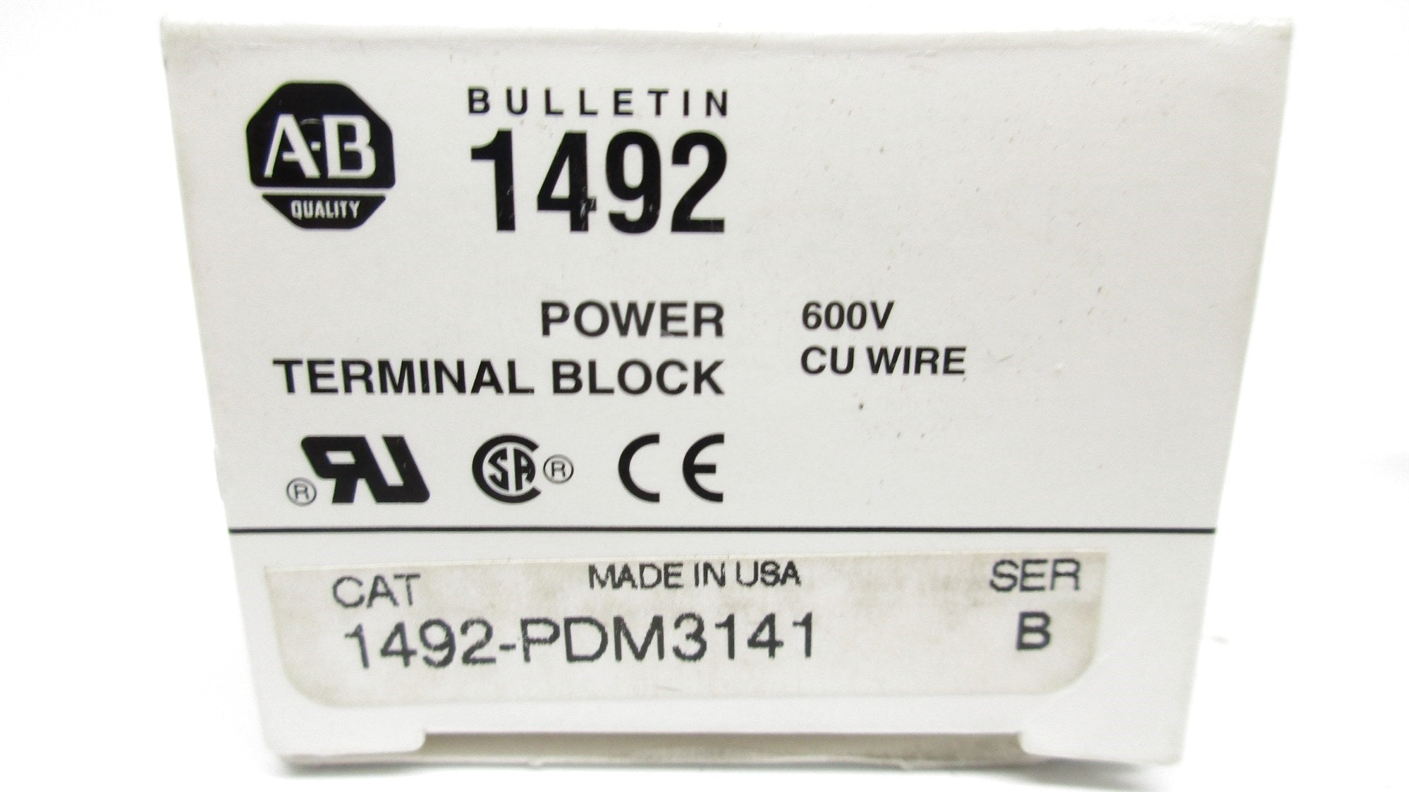 ALLEN BRADLEY 1492-PDM3141 SER. B 600V 115A (WH) NSMP