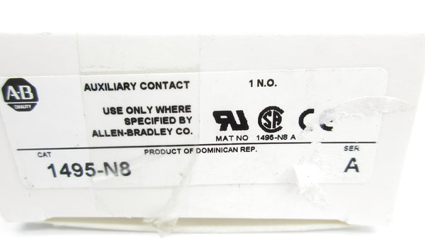 ALLEN BRADLEY 1495-N8 SER. A 600VAC-DC (WH) NSMP
