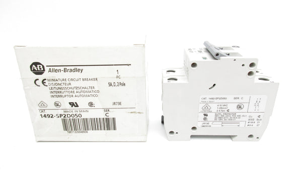 ALLEN BRADLEY 1492-SP2D050 SER. C 5A 277VAC (WH) NSMP
