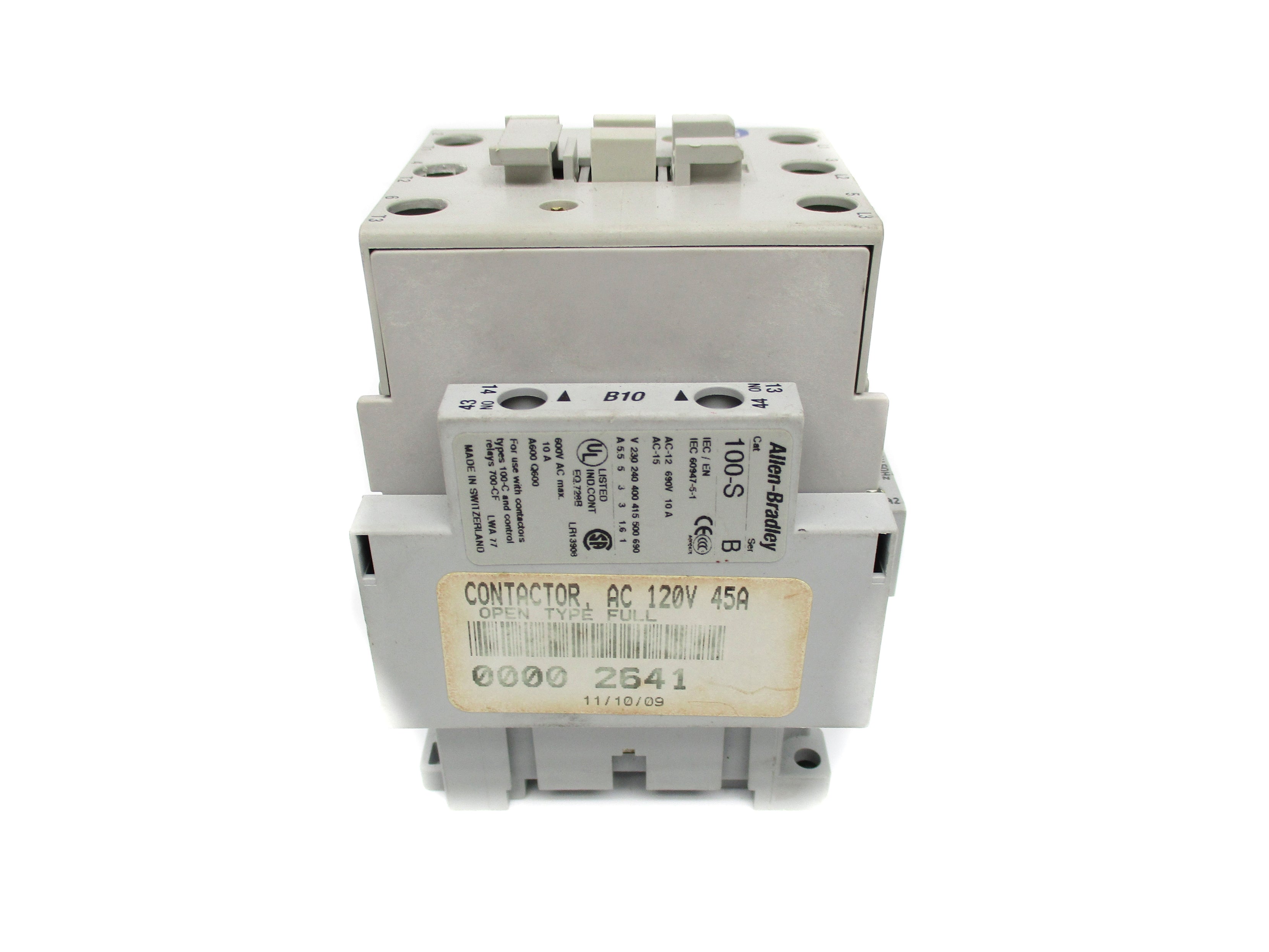 ALLEN BRADLEY 100-C43D00 SER. A 110/120V 85A NSNP