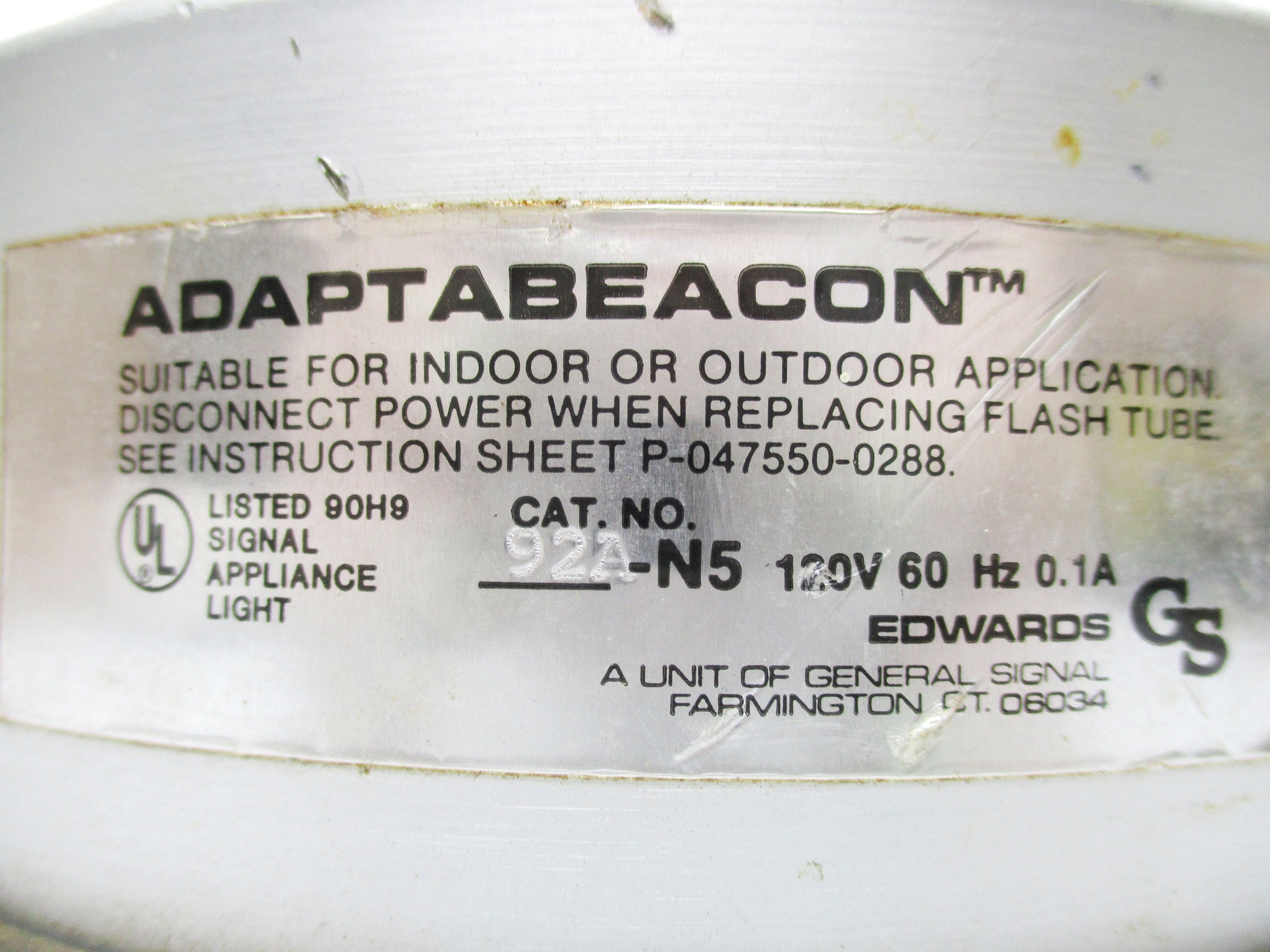 ADAPTABEACON 92A-N5 120V 0.1A UNMP