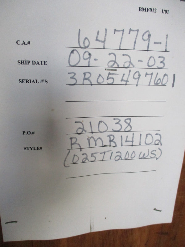 ABB RMR14102 025T1200WS NSMP