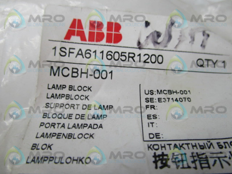 ABB MCBH-001 LAMP BLOCK  NSMP