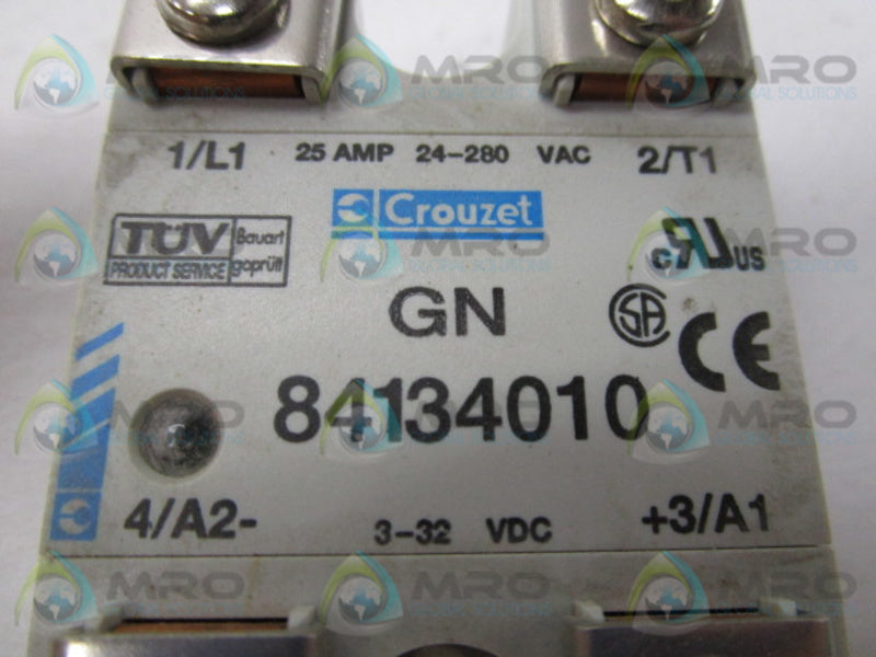 CROUZET GN84134010 SOLID STATE RELAY 25A 24-280V  NSMP