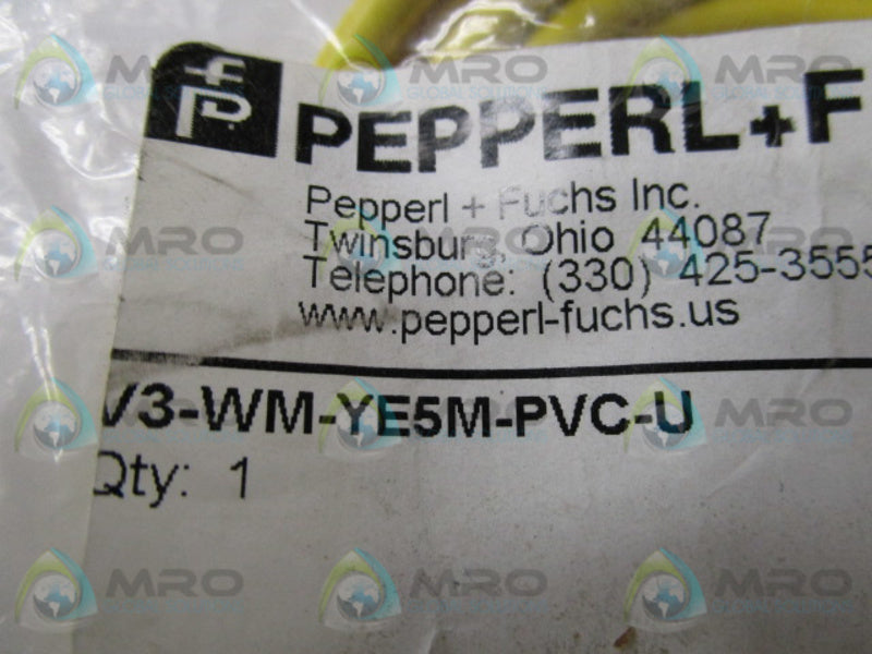 PEPPERL & FUCHS V3-WM-YE5M-PVC-U CABLES CONNECTORS  NSMP