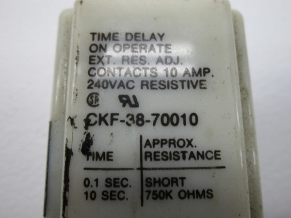 POTTER & BRUMFIELD CKF-38-70010 TIME DELAY RELAY 240VAC  UNMP