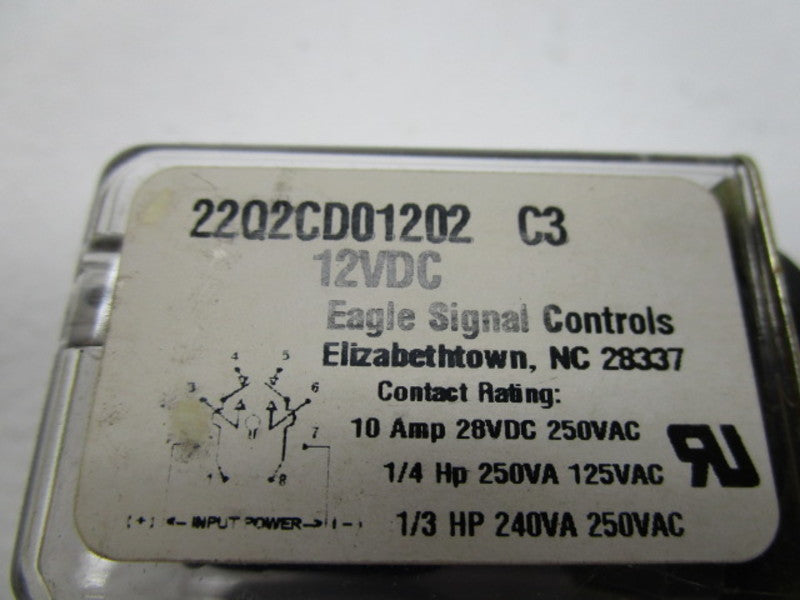 EAGLE SIGNAL 22Q2CD01202 RELAY 12VDC  NSNP