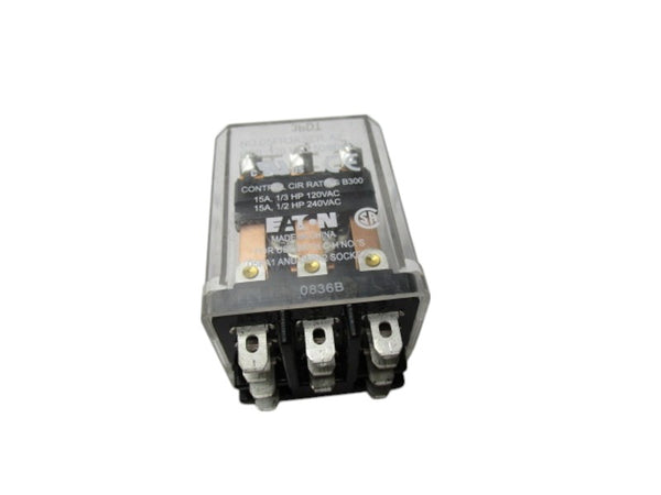 EATON D5PR3A RELAY 120VAC 50/60HZ  UNMP