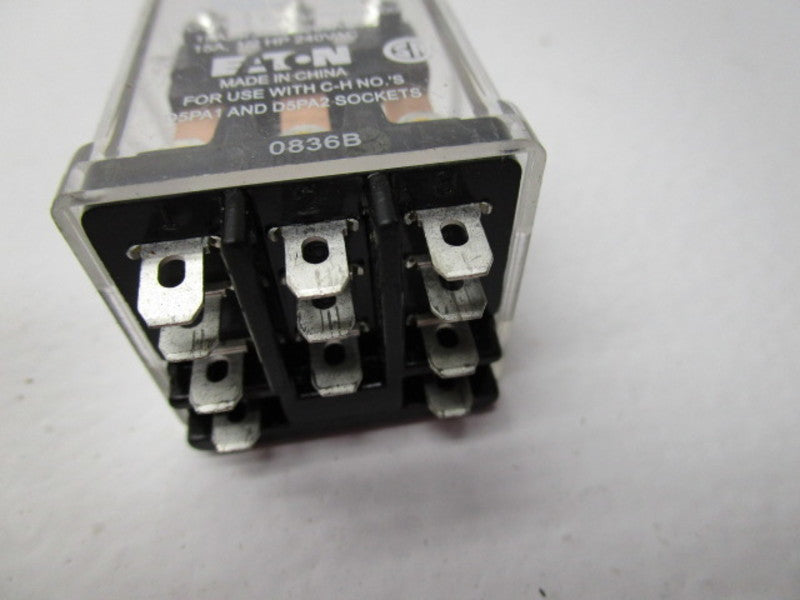 EATON D5PR3A RELAY 120VAC 50/60HZ  UNMP