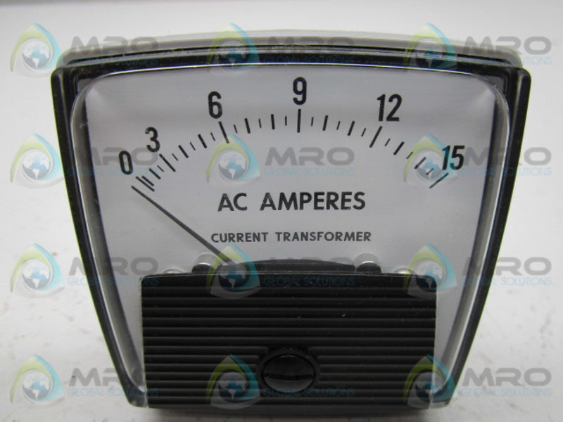 YOKOGAWA 250240LS-ND7 PANEL METER 0-15 AC AMPERES  NSNP