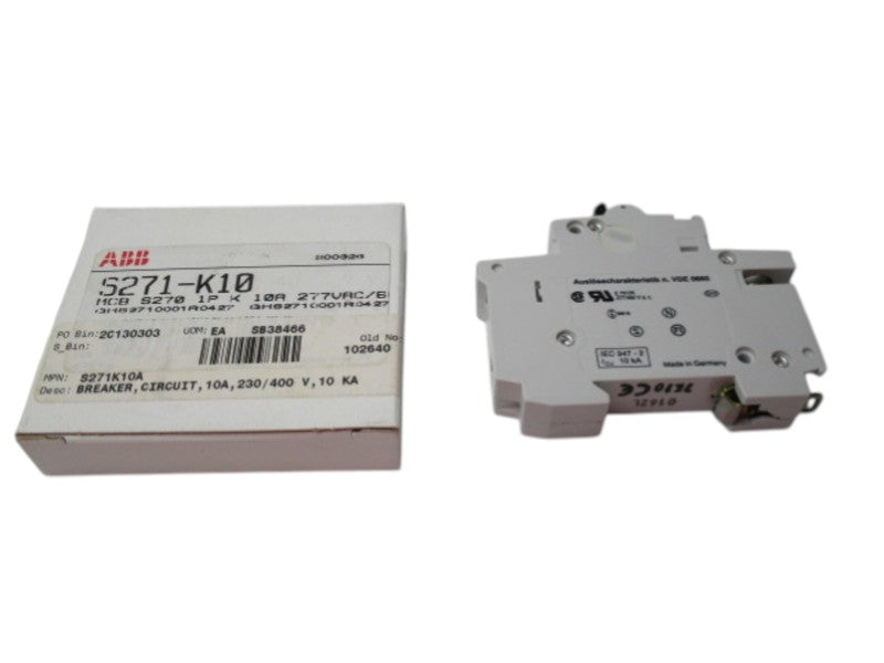 ABB S271-K10 CIRCUIT BREAKER 10A NSMP
