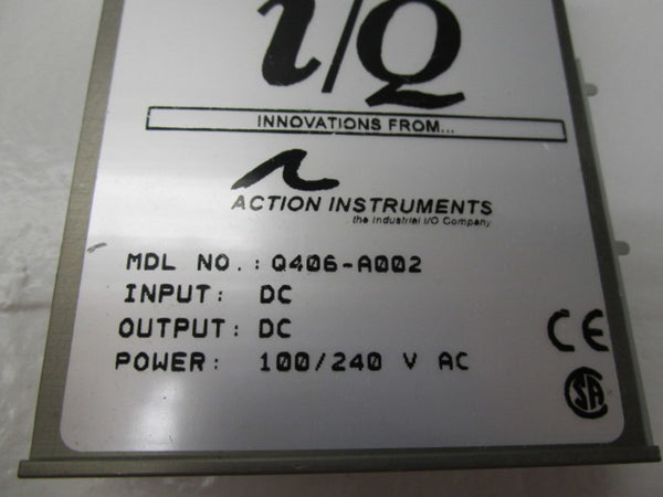 ACTION INSTRUMENTS Q406-A002 INPUT MODULE 100/240V  NSNP
