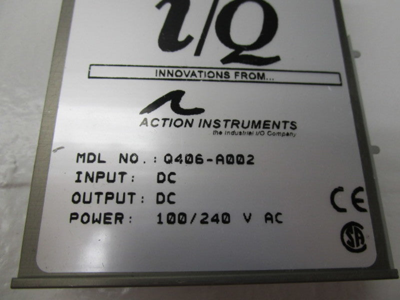 ACTION INSTRUMENTS Q406-A002 INPUT MODULE 100/240V  NSNP