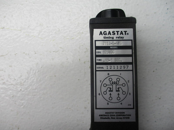 AGASTAT 2112-D-4YC 125VDC .15-1SEC NSNP