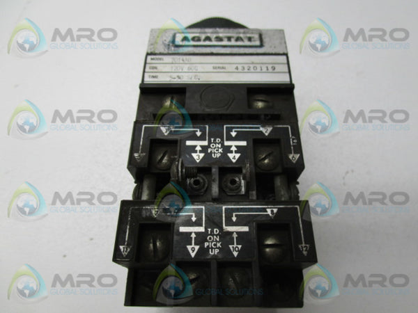 AGASTAT 7014AD TIME DELAY RELAY 5-50 SEC.  UNMP
