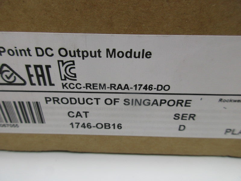 ALLEN BRADLEY 1746-OB16 SER. D DATE: 2016 NSFS