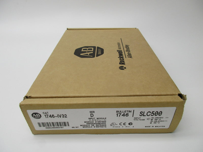 ALLEN BRADLEY 1746-IV32 SER. D DATE: 06/07 NSFS