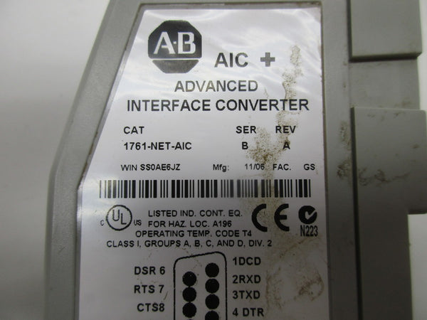ALLEN BRADLEY 1761-NET-AIC SER. B 24VDC UNMP
