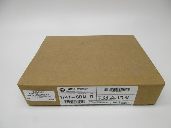 ALLEN BRADLEY 1747-SDN SER. D F/W 9.001 DATE: 2016 NSFS